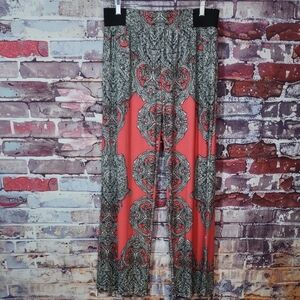 INC International Concepts Print Wide Leg Pull-on Style Pants